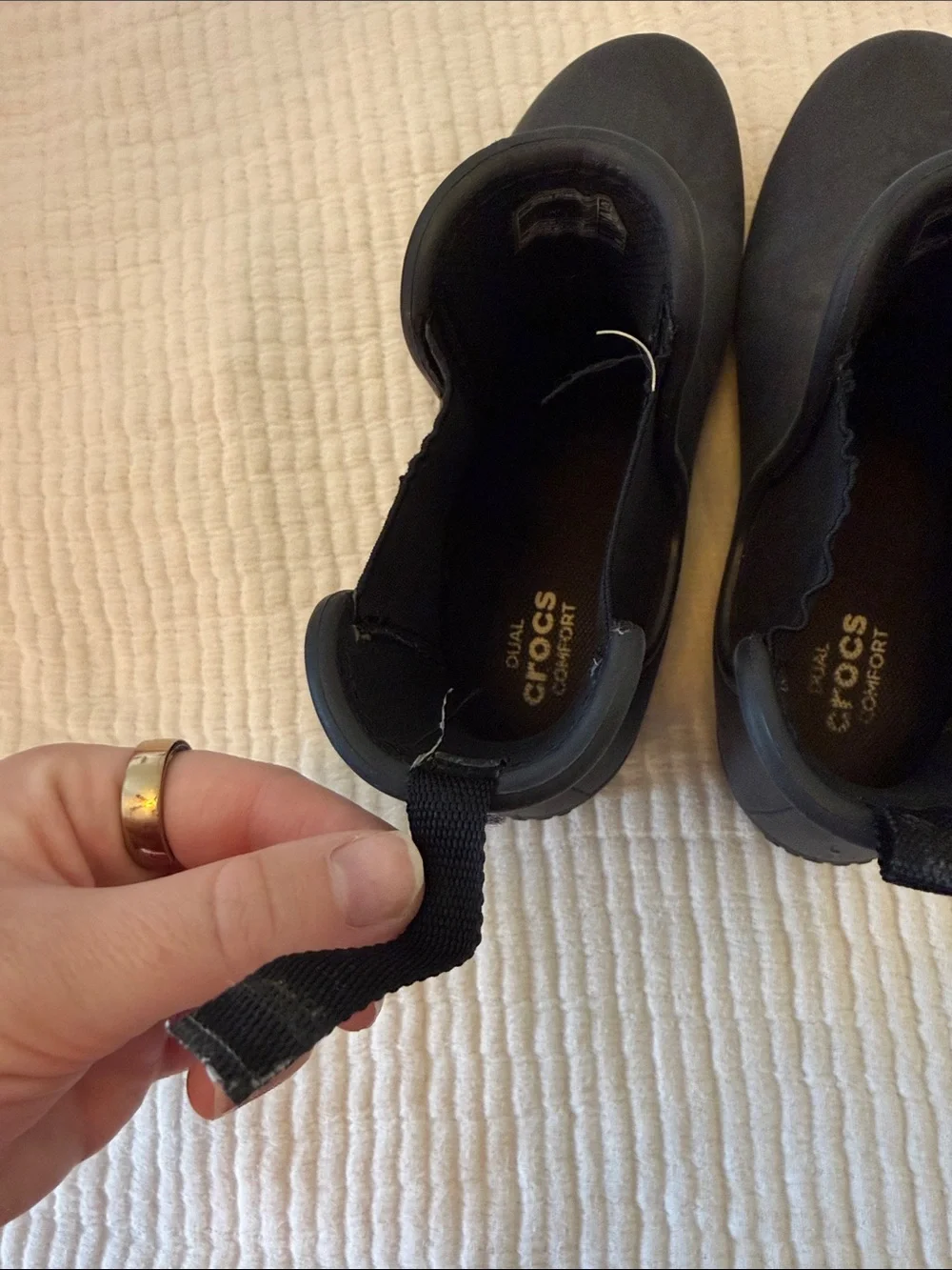 Black Chelsea Rain Boots